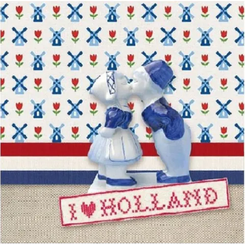 Servetten papier I love Holland 33x33 cm
